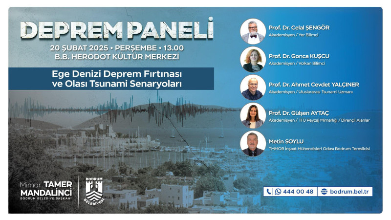 -“Deprem Fırtınası ve Olası Tsunami Senaryoları” Konuşulacak
