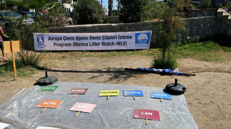 Deniz Çöpleri İzleme Programı Turgutreis’te Devam Etti