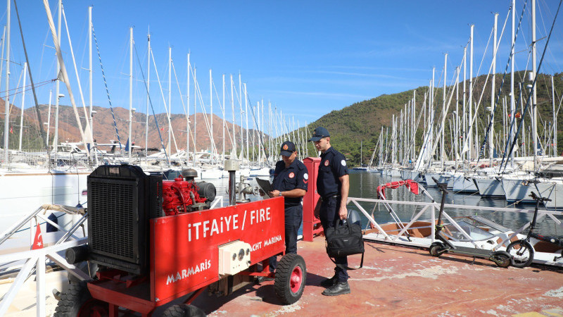 Büyükşehir’den Yangın Riskine Karşı Marinalarda Kapsamlı Denetim