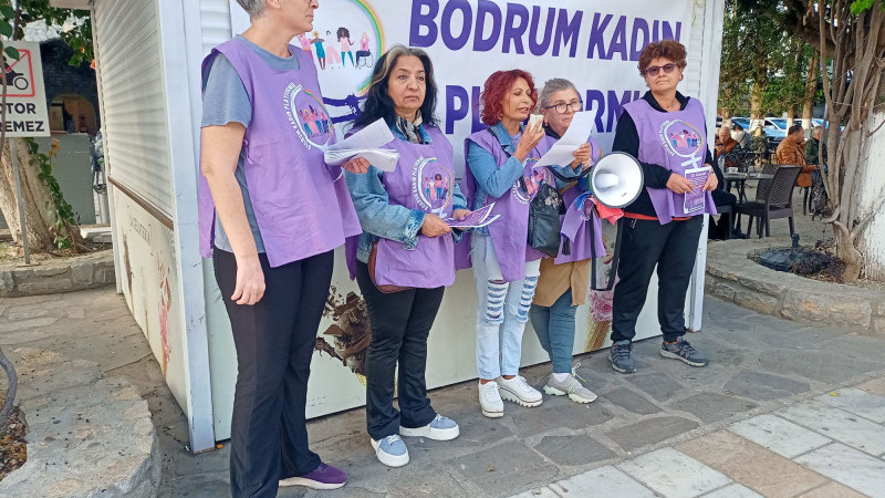 Bodrumlu Kadınlar, Şiddete Karşı Meydana Çıkıyor.