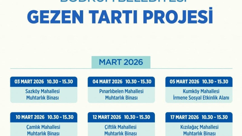 “Gezen Tartı” Vatandaşların Hizmetinde