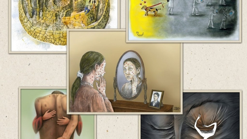 Muğla’da Aşk ve Sevgi Karikatürlerle Anlatıldı