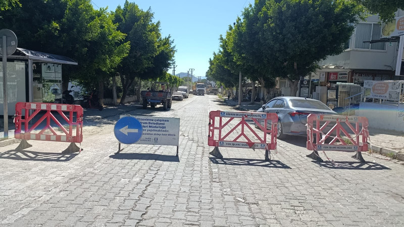 Akçalan Atatürk Caddesi’nde Yenileme Başladı: Bodrum Belediyesi Devraldı, MUSKİ Sessiz