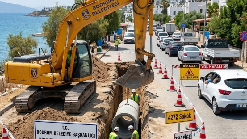 Bodrum Akyarlar'da Yol Kapatma Duyurusu
