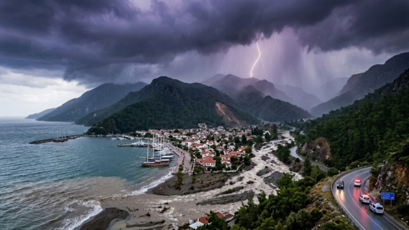 Meteoroloji’den Muğla İçin Kuvvetli Yağış Uyarısı: Sel ve Su Baskınlarına Dikkat