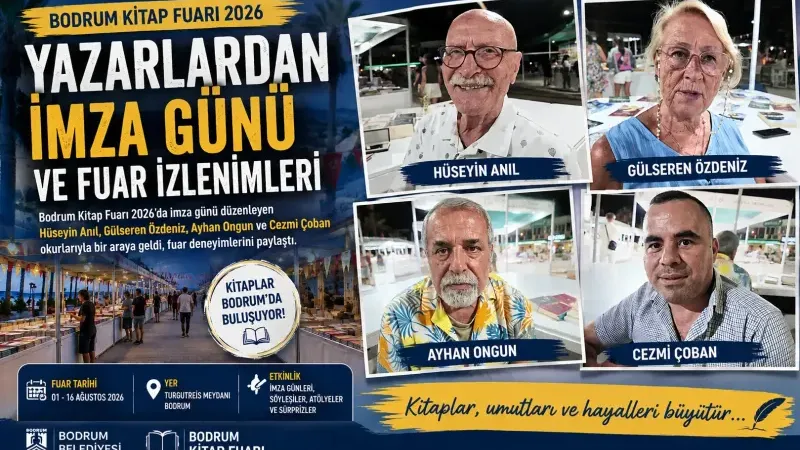 Bodrum Kitap Fuarı'nda Yazarlardan Özel Açıklamalar: Turgutreis'te Edebiyat Rüzgarı