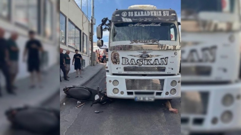 Bodrum'da Su Tankerinin Altında Kalan Motosikletli Kurtarıldı